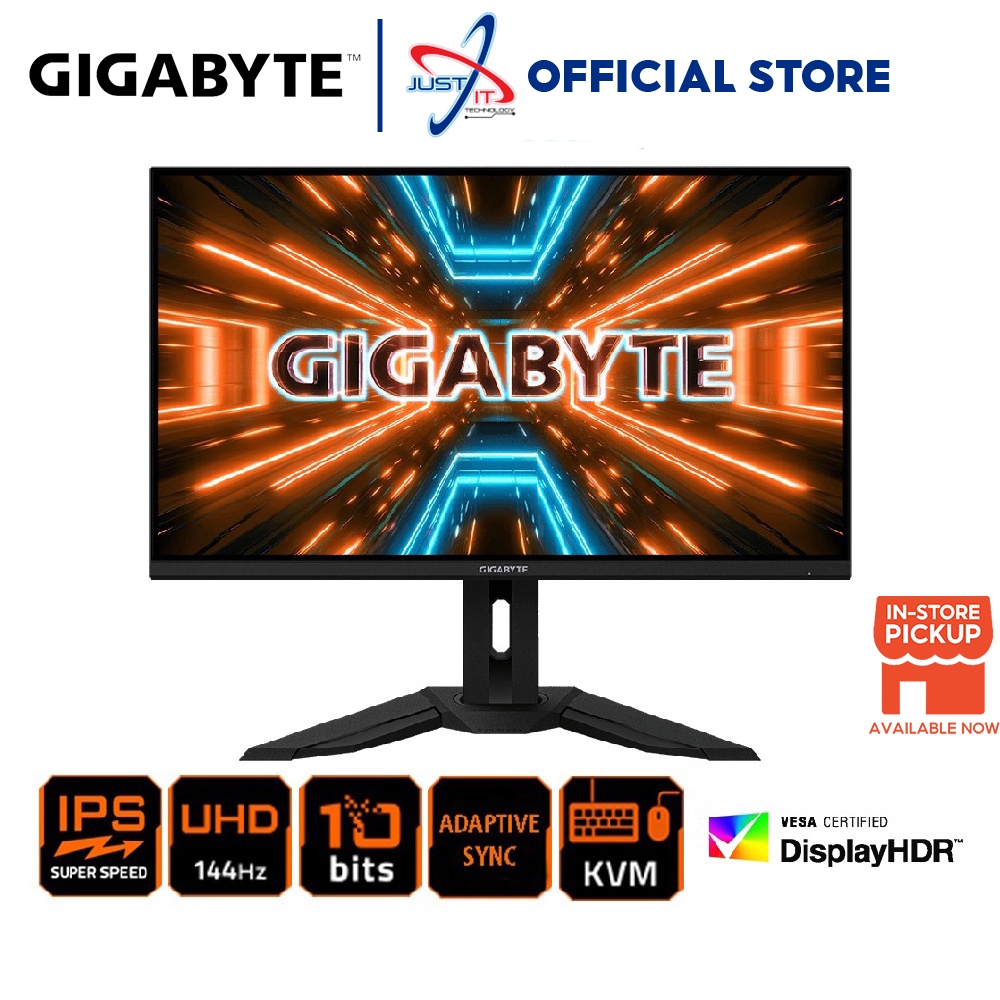 GIGABYTE M32U 31.5" GAMING MONITOR ( 31.5" SS IPS 4K UHD / 1MS / 144HZ ...