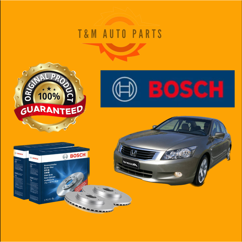 ORIGINAL BOSCH FRONT DISC ROTOR HONDA ACCORD 20082013(TAO) Shopee