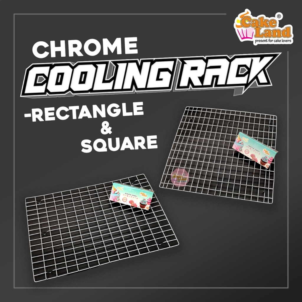 THE BAKER Chrome Cooling Rack - SQUARE/RECTANGLE | Shopee Malaysia