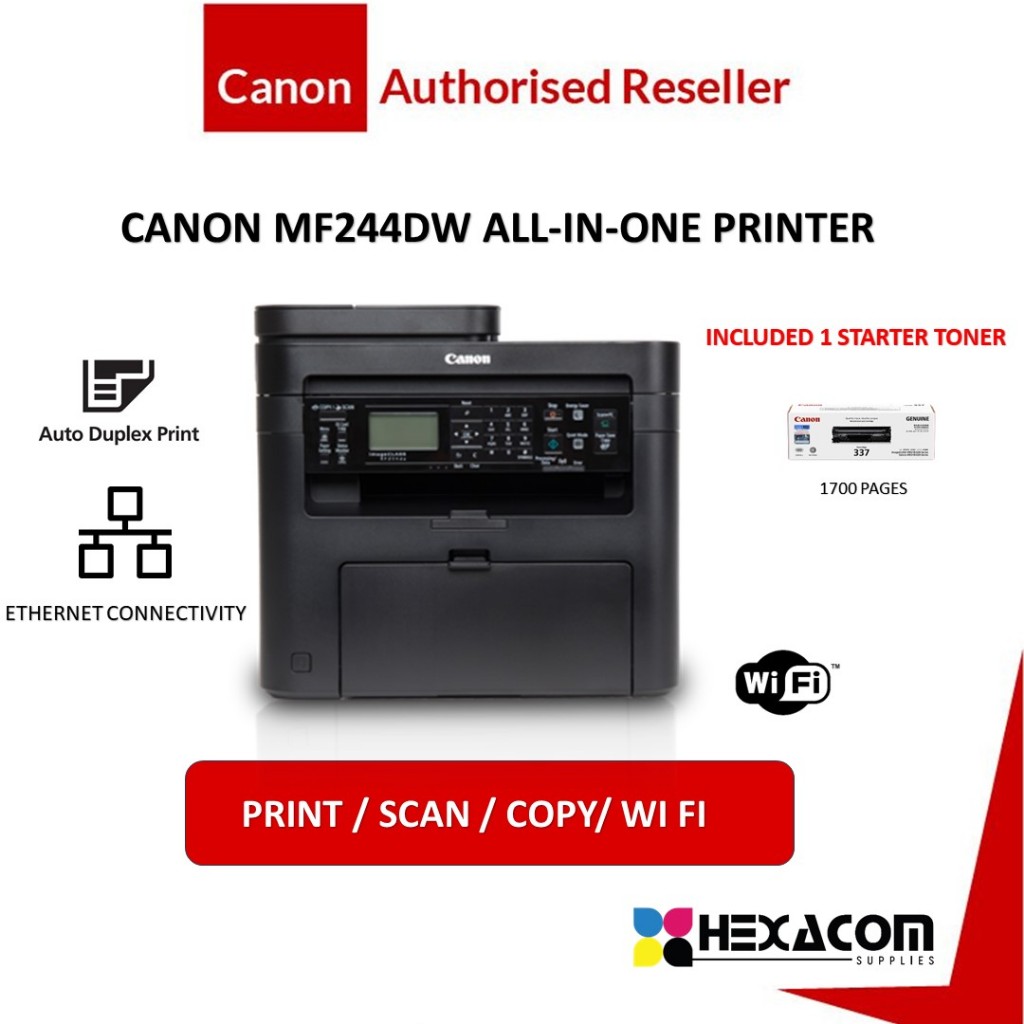 Canon imageCLASS MF244dw All-in-One Monochrome WiFi Laser Printer ...