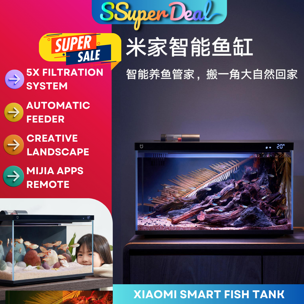 Xiaomi Mijia Smart Fish Tank | Automatic Feeding | Mijia apps remote ...