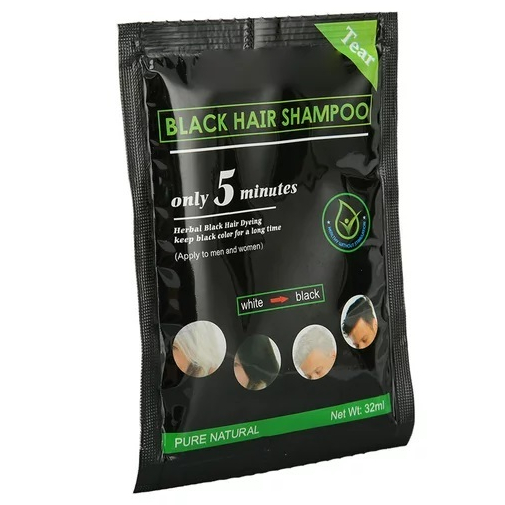 Authentic RAFIK Black Hair Herbal Shampoo Color (10 in1box) | Shopee ...