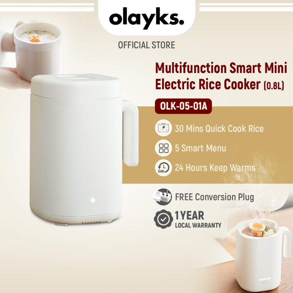 Olayks Multifunction Smart Mini Electric Rice Cooker (0.8L) OLK-05-01A ...