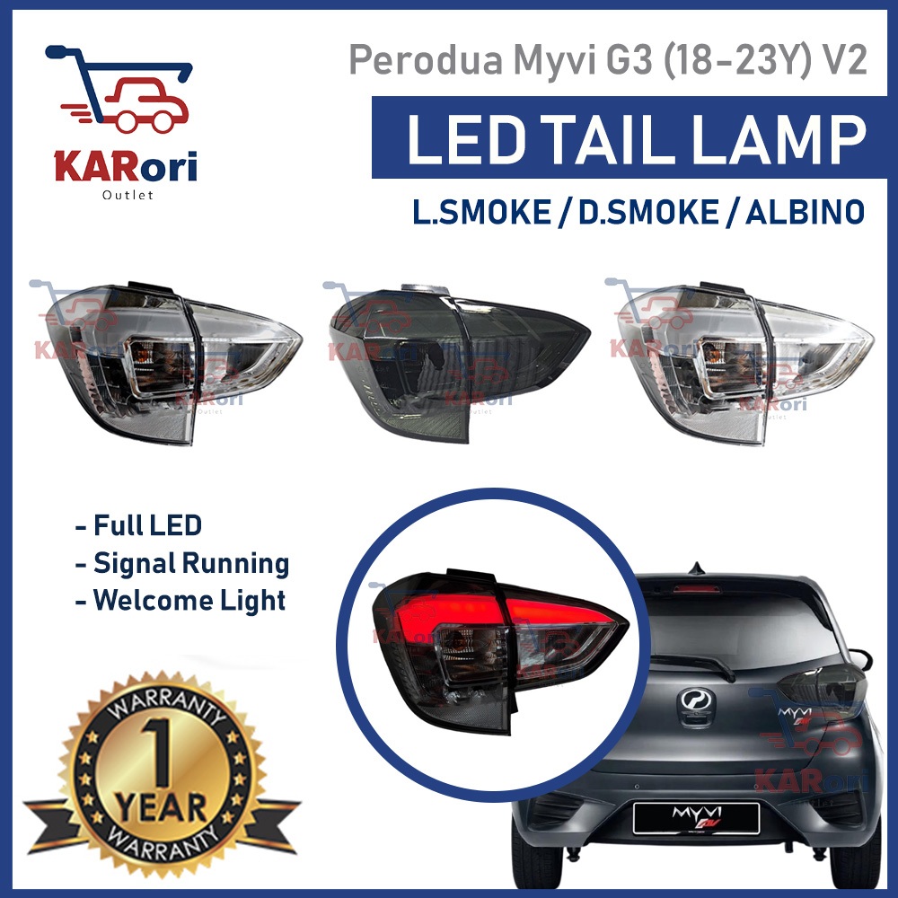 Perodua Myvi G To V Dynamic Led Tail Lamp Myvi G V Dynamic Tail Lamp Pcs