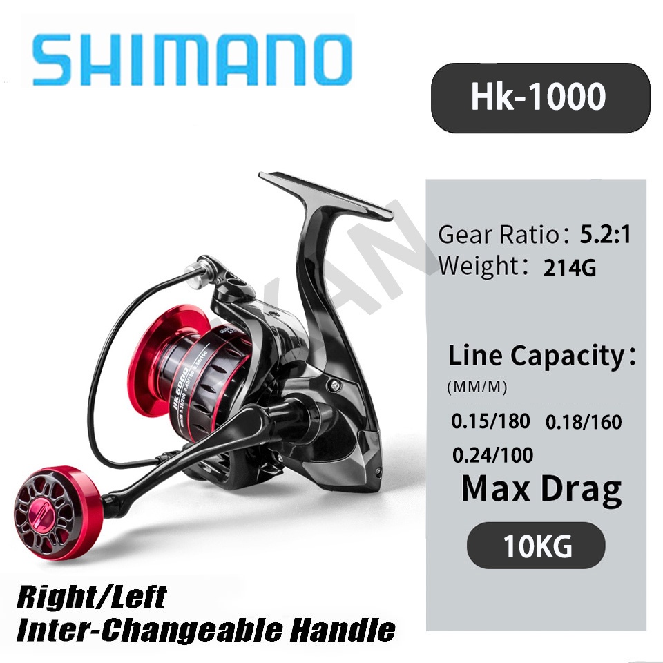 5.2:1 High Speed Ratio Fishing Reel 1000/2500/3000 Series High Performance Spinning  Reel 4+1BB All Metal 10Kg Max Drag Power Saltwater Fishing Accessories