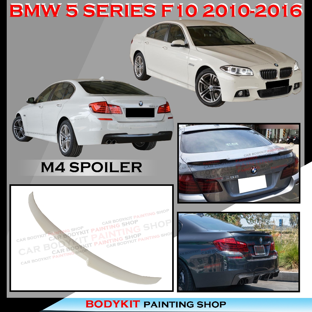 Turtle Roof Rack Cross Bars For BMW 5-Series F10 2010-2017 – Black Fixpoint Set Of 2