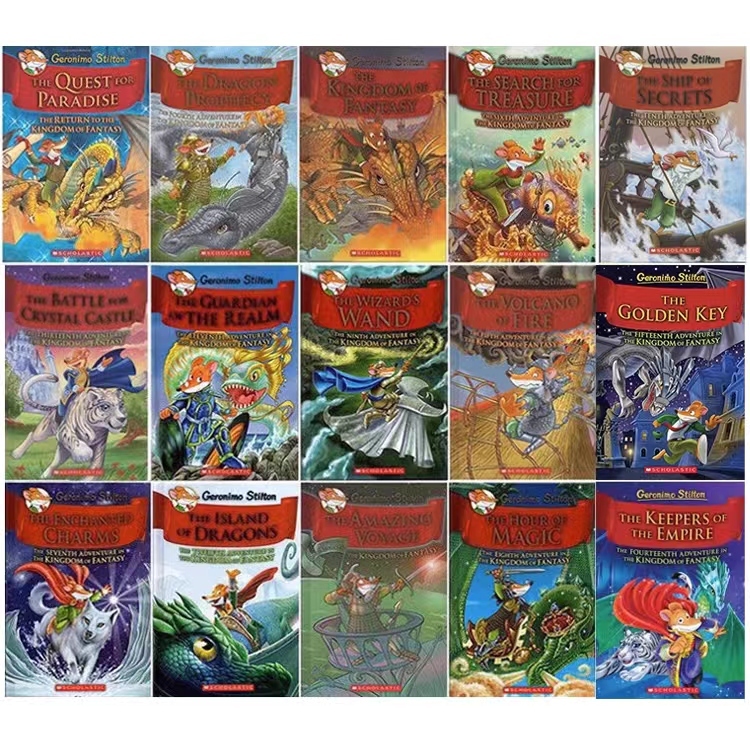 Geronimo Stilton The Kingdom of Fantasy Books Series 15 books (Full ...