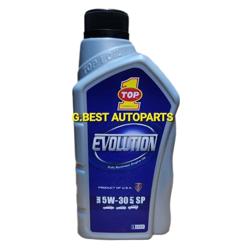 TOP 1 EVOLUTION FULLY SYNTHETIC ENGINE OIL SAE 5W30 API SP 1LITER ...