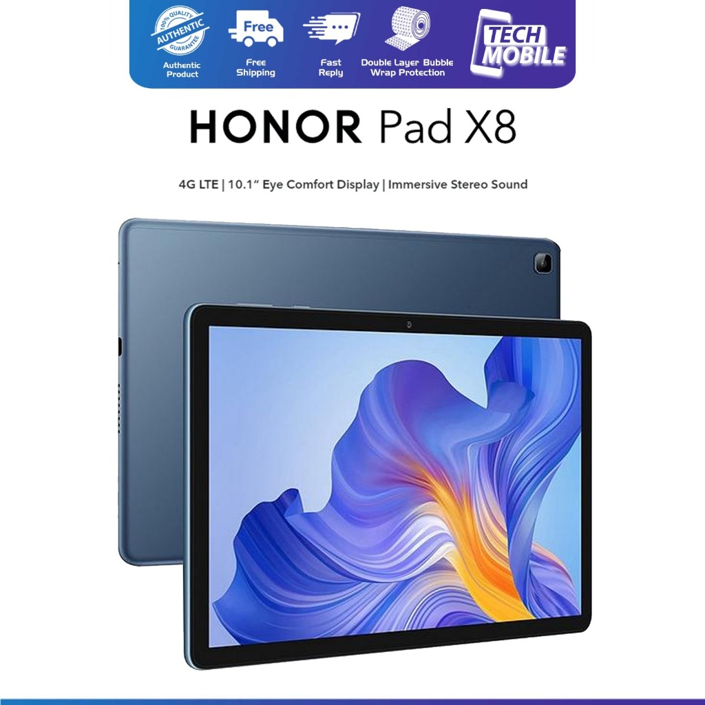Honor Pad X8 | LTE (4GB+ 64GB) – Original Malaysia Set | Shopee Malaysia