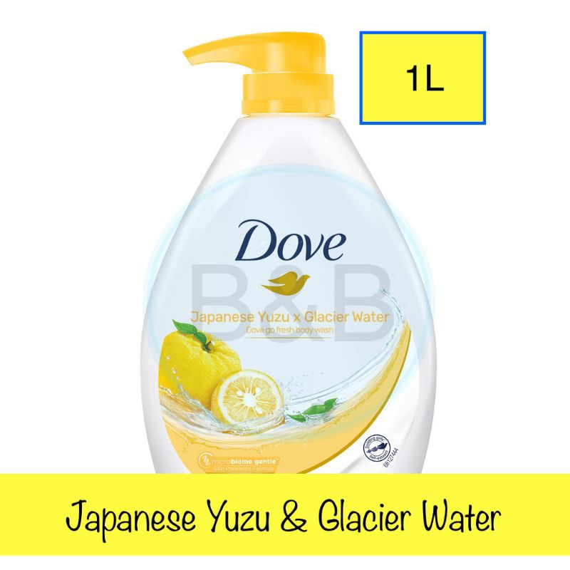 Dove Go Fresh Body Wash / Cecair Mandian Japanese Yuzu & Glacier