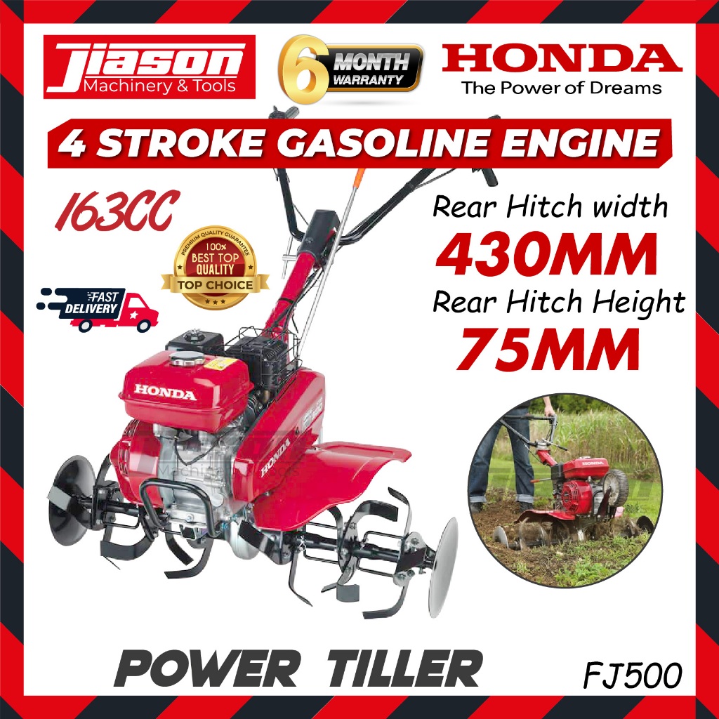 [ NEW ] HONDA FJ500 163CC 4-Stroke Gasoline Engine Power Tiller ...