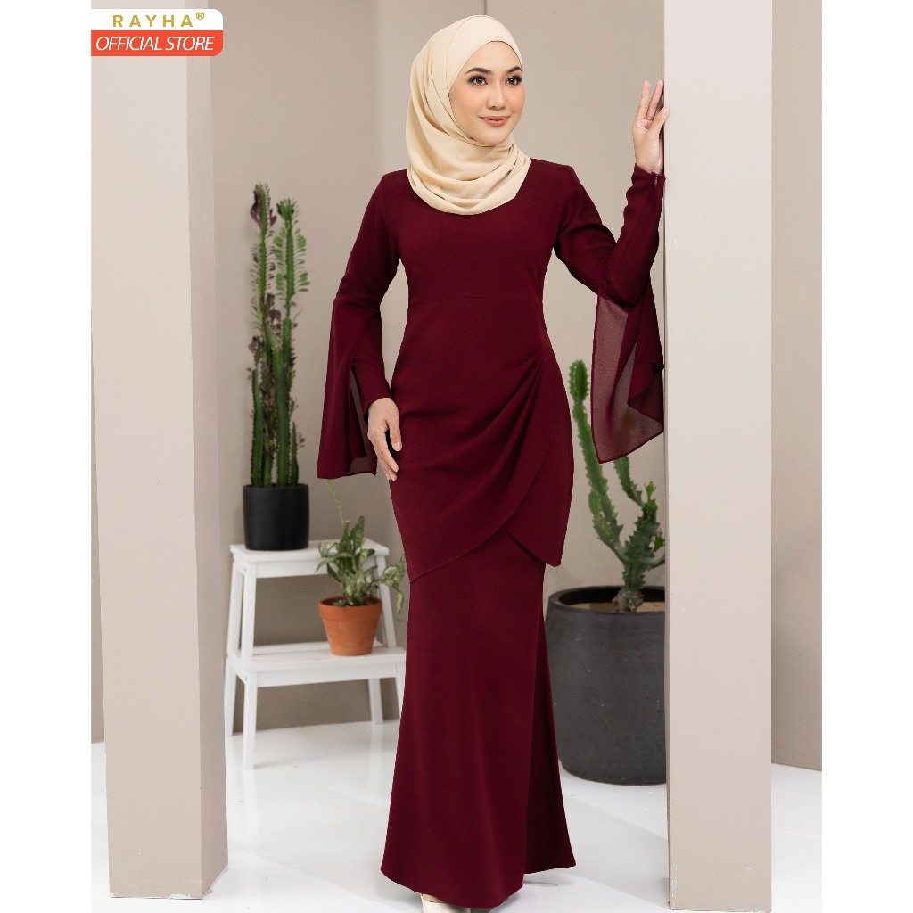 RAYHA Modern Ruffle Kurung Callista | Shopee Malaysia