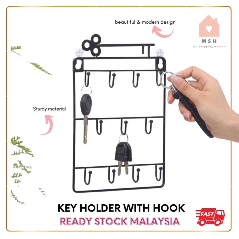 Hook Key Holder Vintage Decorative Hooks Wall Hooks Storage Wooden