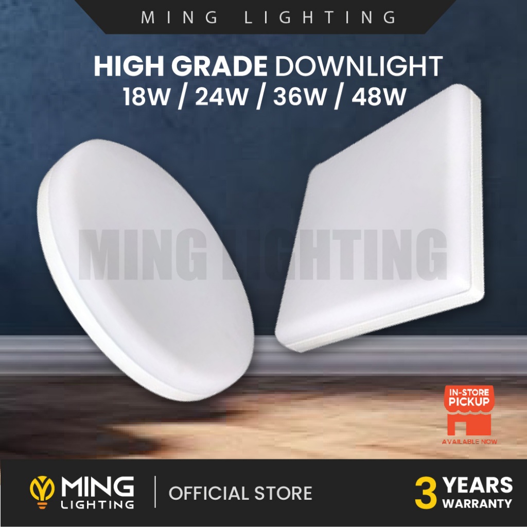 High Grade LED Surface Down Light 18W 24W 36W 48W White Round Square ...