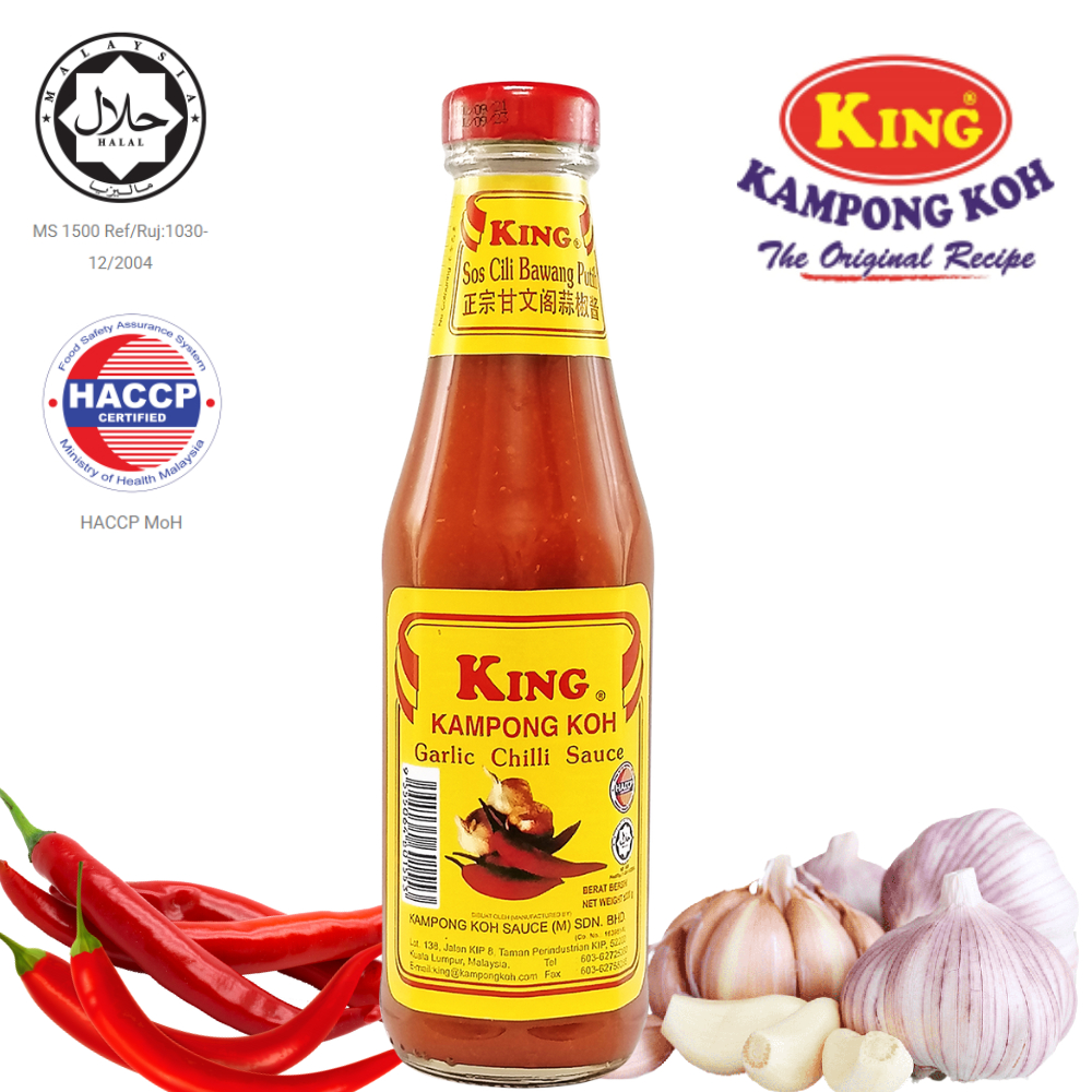 KING KAMPONG KOH Garlic Chilli Sauce 320g Red Metal Cap Shopee Malaysia