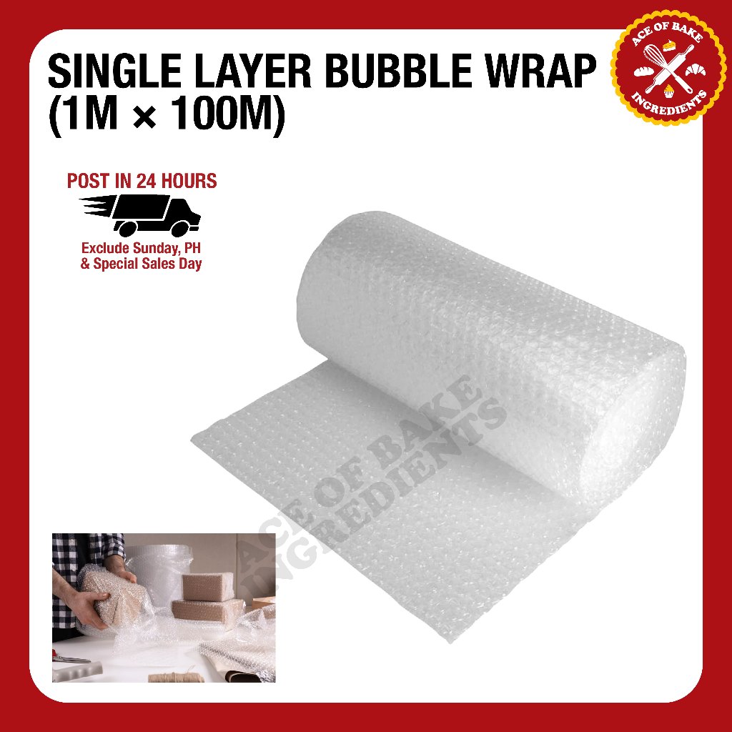 Single Layer Bubble Wrap (1m × 100m) Shopee Malaysia