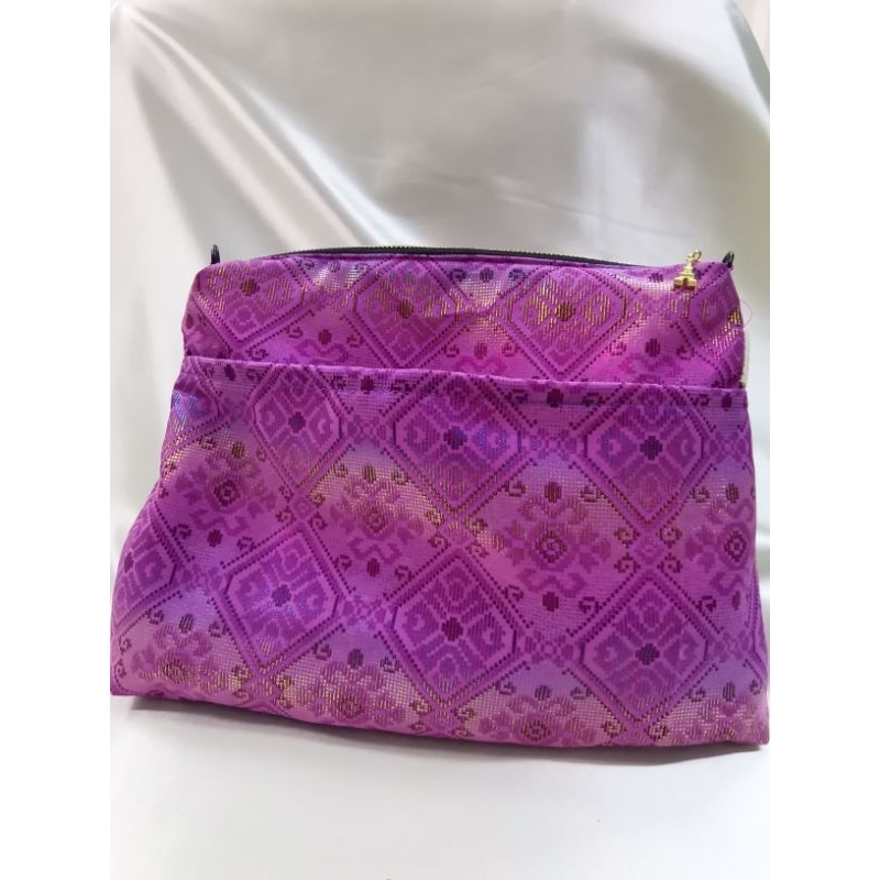 Sling Bag Cross Body Bag Handmade by Kain Songket Secure with Zip