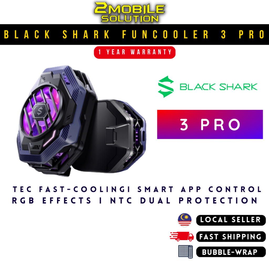 BLACK SHARK FunCooler 3 Pro [Extreme Fast-Cooling In 10 Sec | |RGB