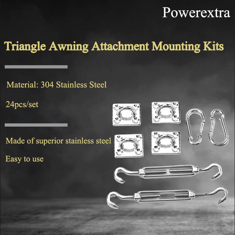 Stainless Steel Hardware Kit Shade Sail Hardware for Square/Rectangle