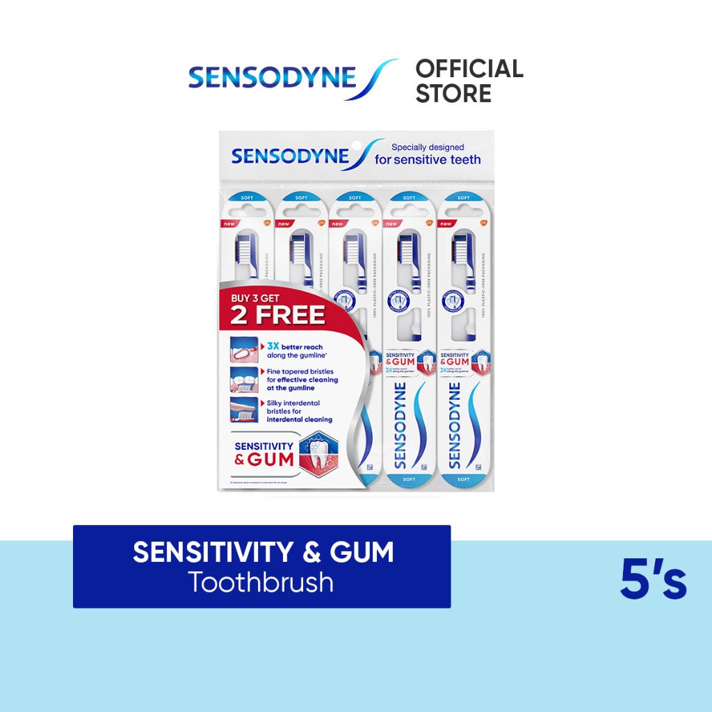 Sensodyne Sensitivity & Gum Toothbrush Soft 5s | Shopee Malaysia