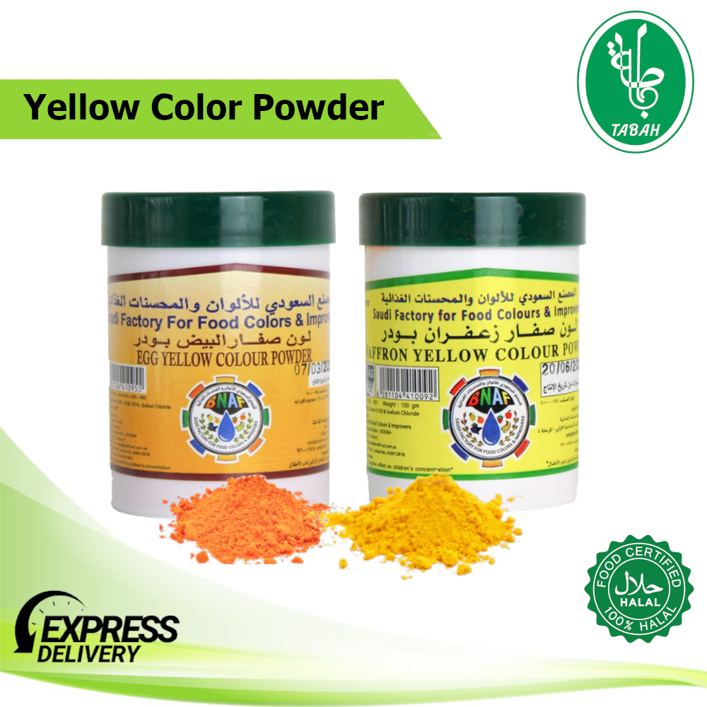 SAFFRON YELLOW COLOR POWDER/EGG YELLOW COLOR POWDER/FOOD COLOR/PEWARNA