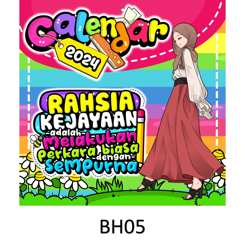 Calendar 2024 Malaysia Kalendar 2024 with School Holiday Kalendar Kuda 2024 Mini 3D
