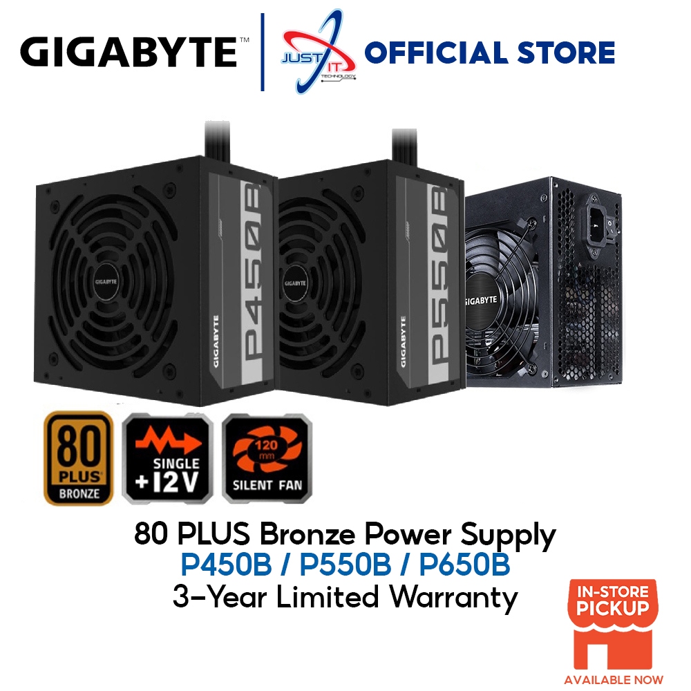 GIGABYTE P450B (450W) / P550B (550W) / P650B (650W) 80PLUS POWER SUPPLY