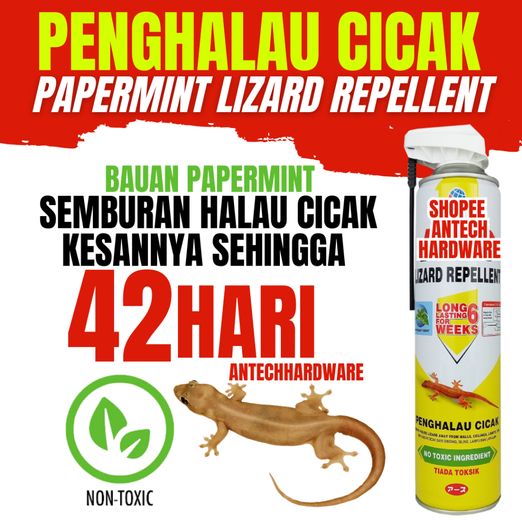 Lizard Repellent Spray NonToxic Semburan Halau Cicak Repel Lizards