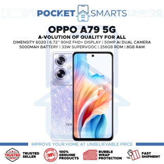 Malaysia Set] Oppo A79 5G (256GB ROM, 8GB RAM) 1 Year Oppo Malaysia  Warranty