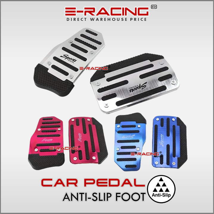 Aazon.co: Lecctso Auto Aluinu Pedal Covers, Auto No Drilling Accelerator Pedal Covers, Anti