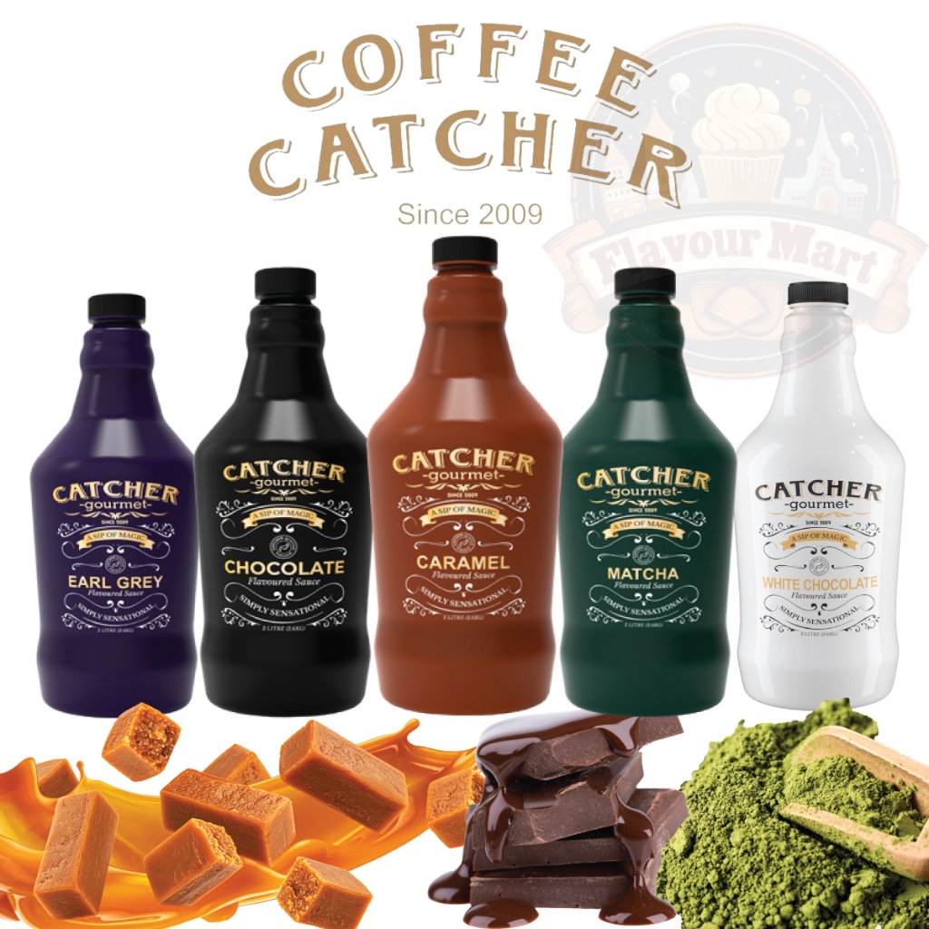 Catcher Gourmet Sauce 2000ml 2.6kg 2litre Chocolate Caramel Earl Grey