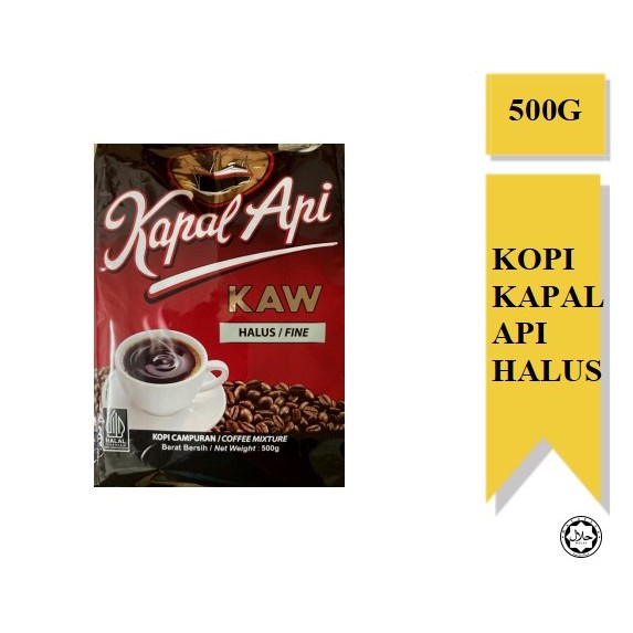 KAPAL API KOPI HALUS KAW 500G | Shopee Malaysia