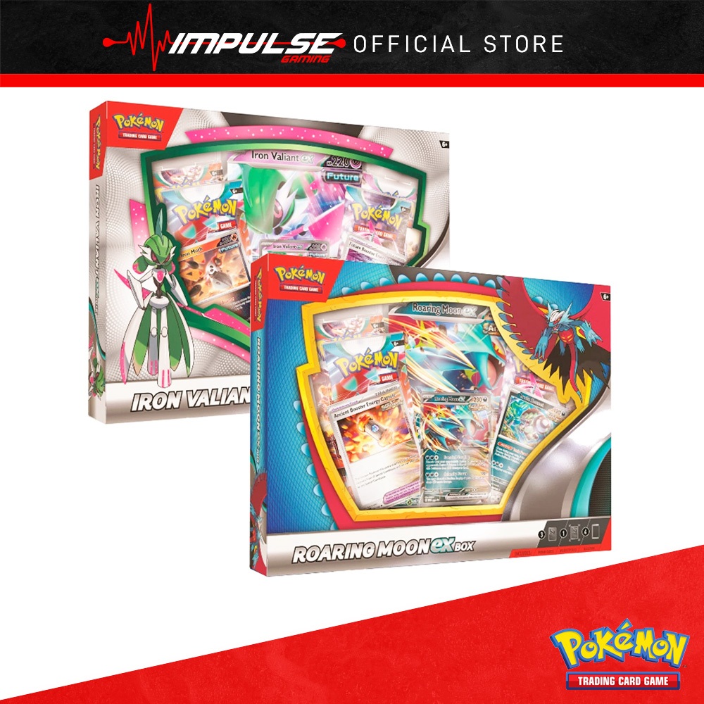 Pokemon TCG Roaring Moon EX Box / Iron Valiant EX Box | Shopee Malaysia