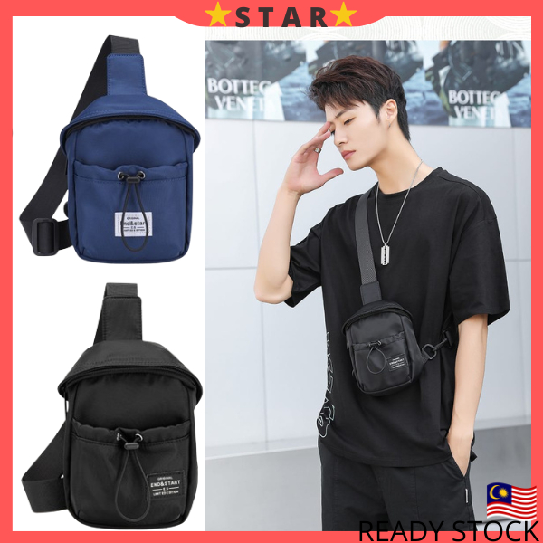 Mens Pouch Bag Oxford Fashion Chest Bag Men Sling Crossbody Bag for