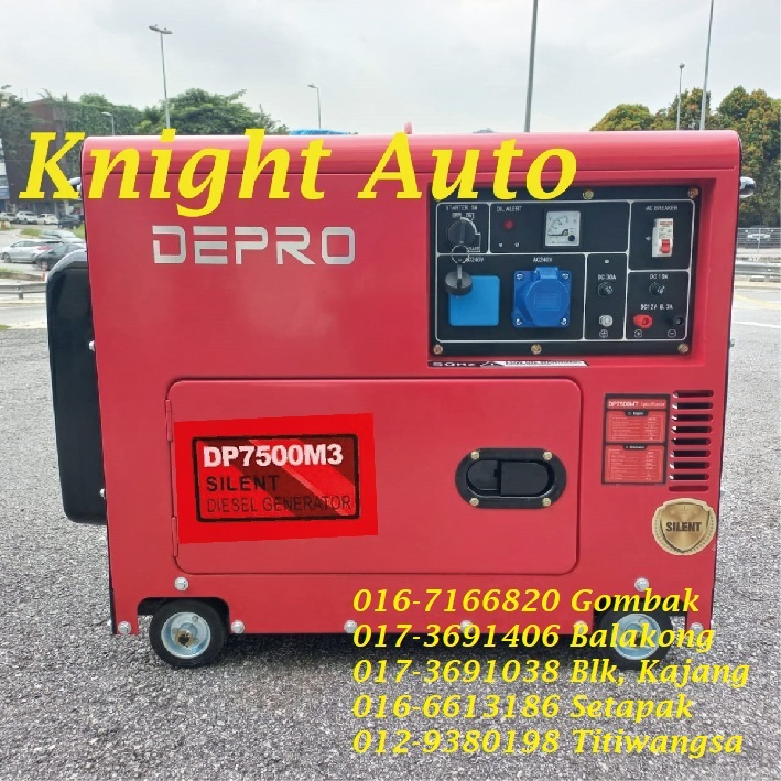Depro DP7500M3 Air Cooled Diesel Generator (SILENT TYPE) 6000watt ...