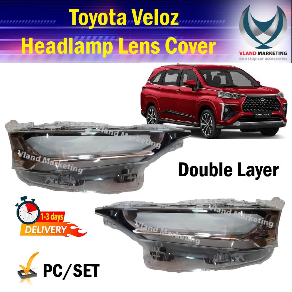 Toyota Veloz headlamp lens cover Head lamp cover Plastic PC/SET ...