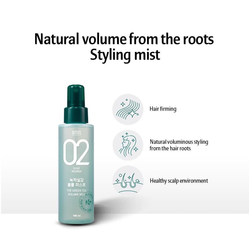 [Clearance] Amos 02 Scalp Nourish - The Green Tea Volume Mist 140ml ...