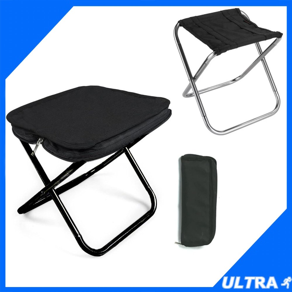 Foldable Mini Camping Chair Aluminium Picnic Fishing Slacker Chairs ...