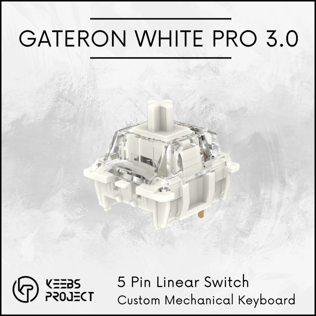 [Ready Stock] Gateron White 3.0 Pro 3pin Factory Lubed Mechanical ...