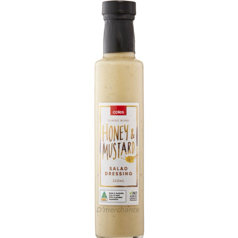Coles Honey & Mustard Salad Dressing 250ml Shopee Malaysia