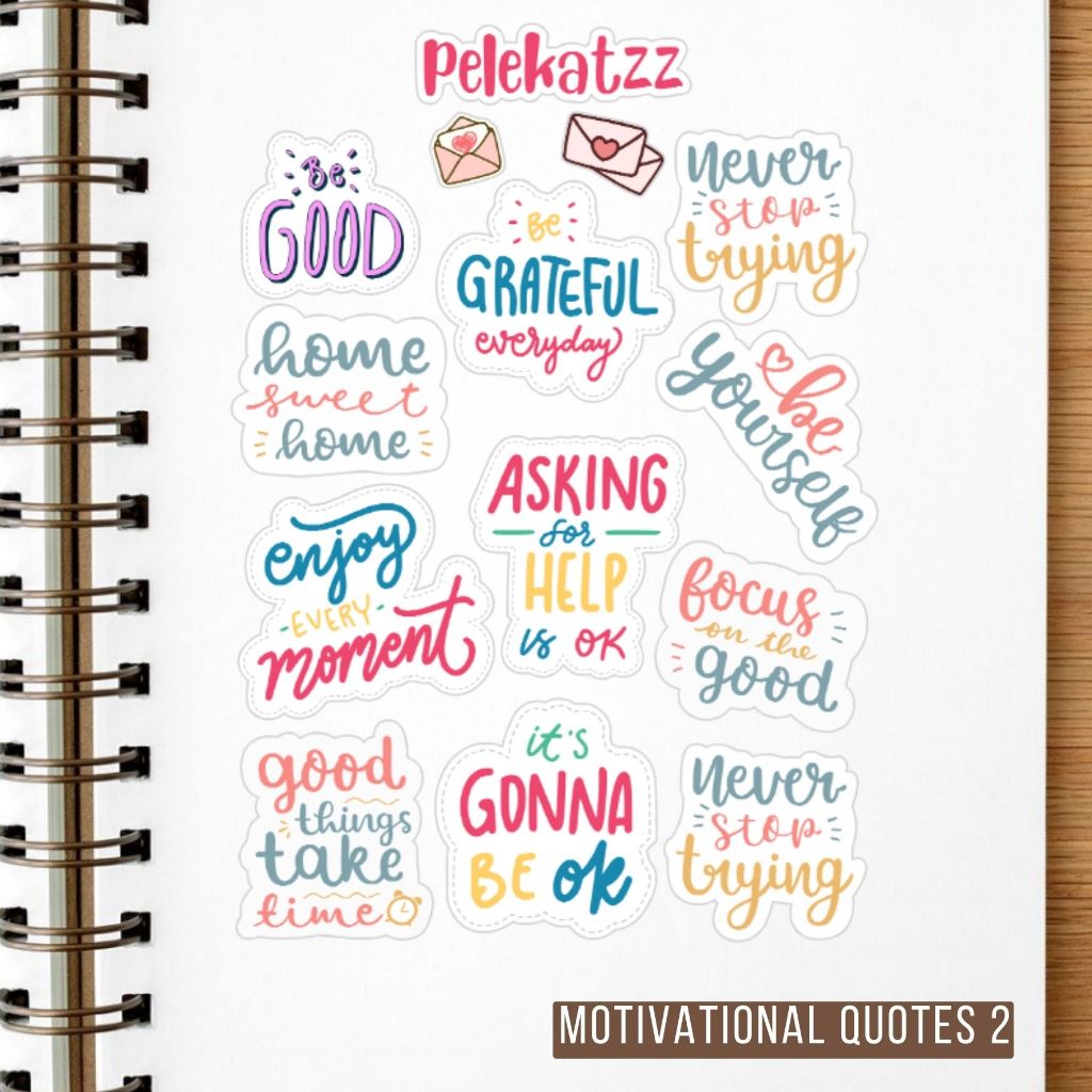 Motivational Quoates 2 (Sticker Journal/planner/notebook/laptop/book ...