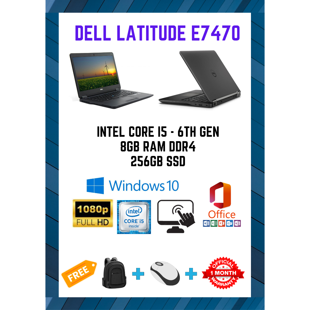DELL LATITUDE E7470 (TOUCH SCREEN) Shopee Malaysia
