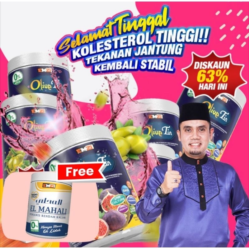 [ Beli 5 FREE Gula El Mahali ] OLIVE TIN ORIGINAL HQ minuman campuran