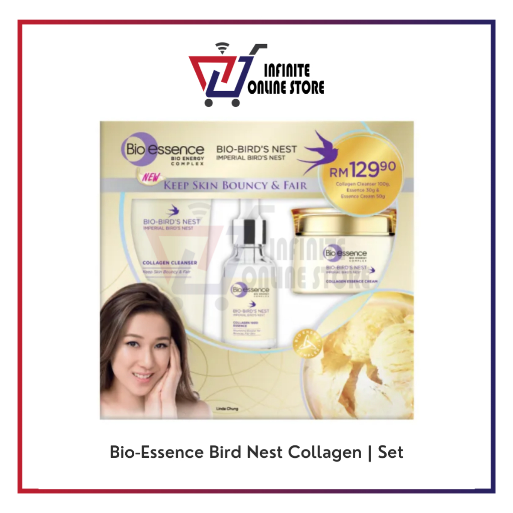 BioEssence BioBird Nest Collagen Set (Cleanser 100g + Essence 30ml