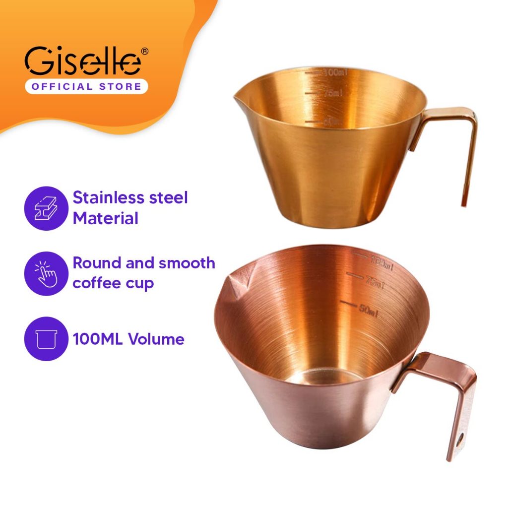 Giselle Stainless Steel 100ml Italian-style espresso extraction cup ...