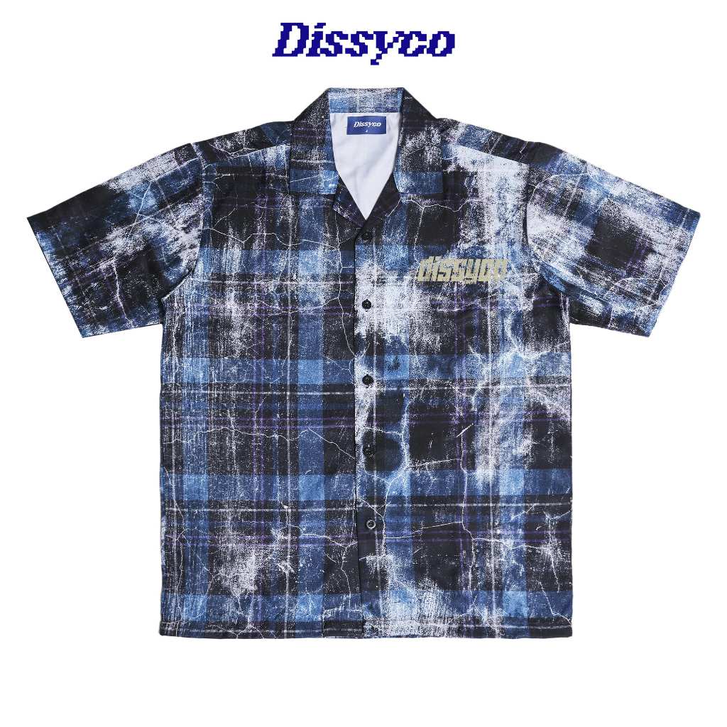 Dissyco FADED PLAID SHIRT (BLUE) | Shopee Malaysia