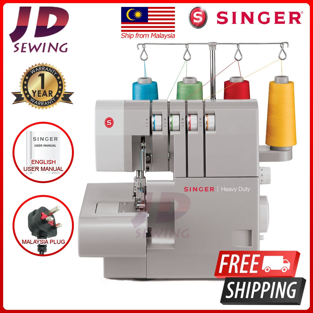 Singer Overlock Heavy Duty 14HD854 HD0405S 234 Threads Mesin Jahit