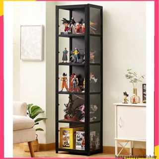 Curio Case - Acrylic Rotating Shelved Display Case with Lock, Curio Display  Cases