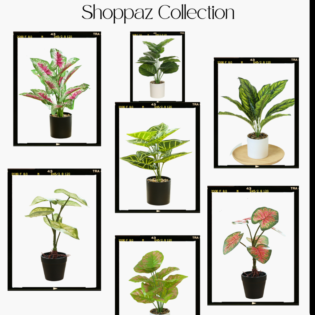 Shoppaz Artificial Plant Fake Plants Decor Artificial Plant With Pot Artificial Flower Bunga