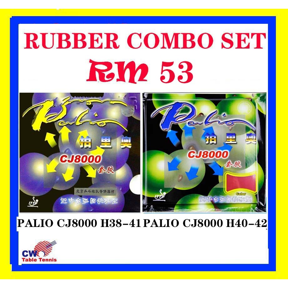 PALIO CJ8000 PROMOTION SET OFFER TABLE TENNIS SHEET PING PONG GETAH ...